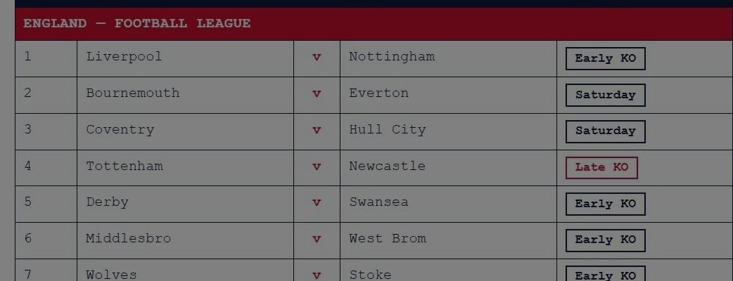 week 10 pools fixtures september 5 2026